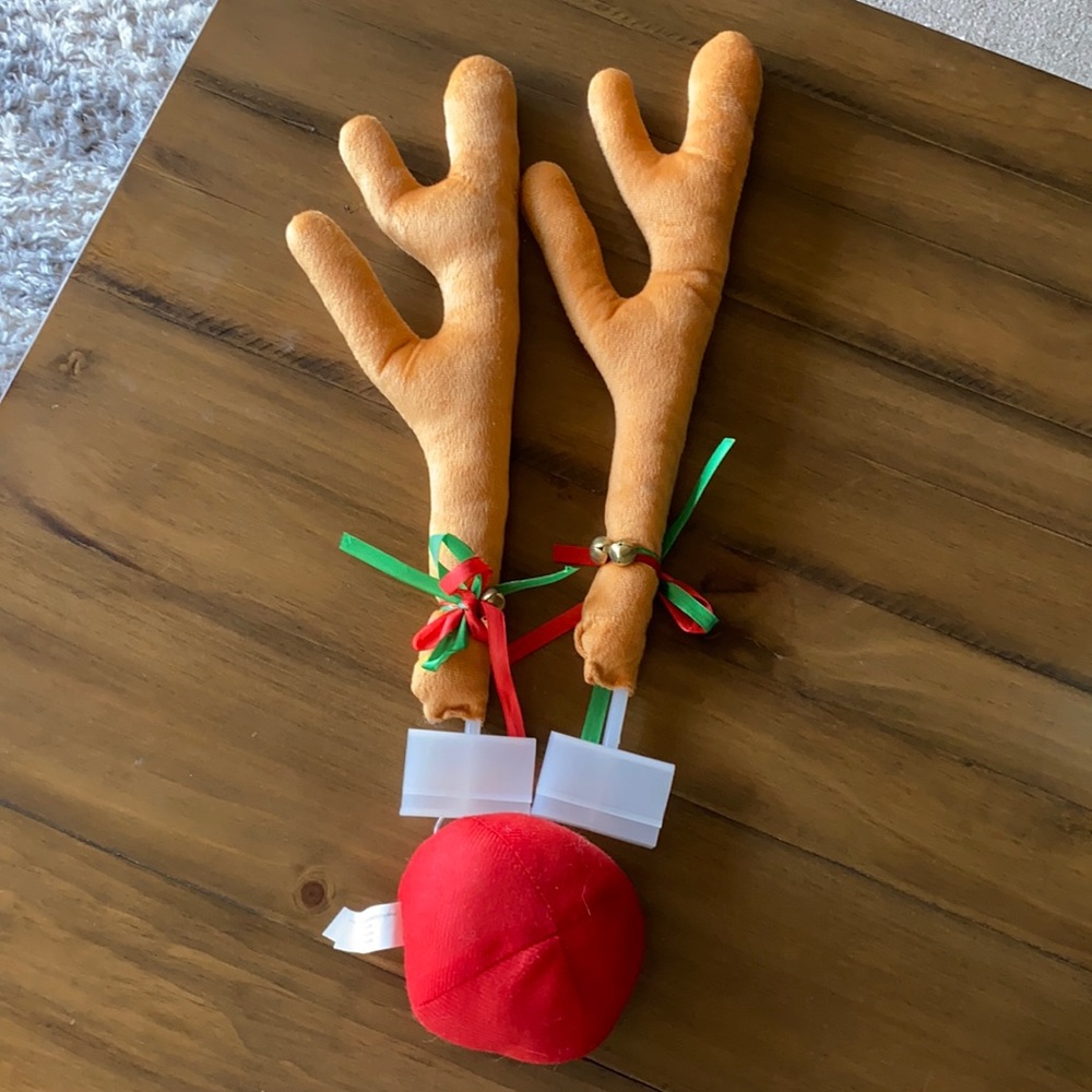 Festive Reindeer car decoration